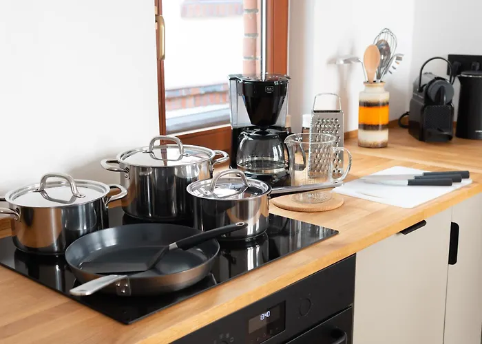 Apartament Aesthetische & Helle Design Apartments, Leipzig-altlindenau Lipsk